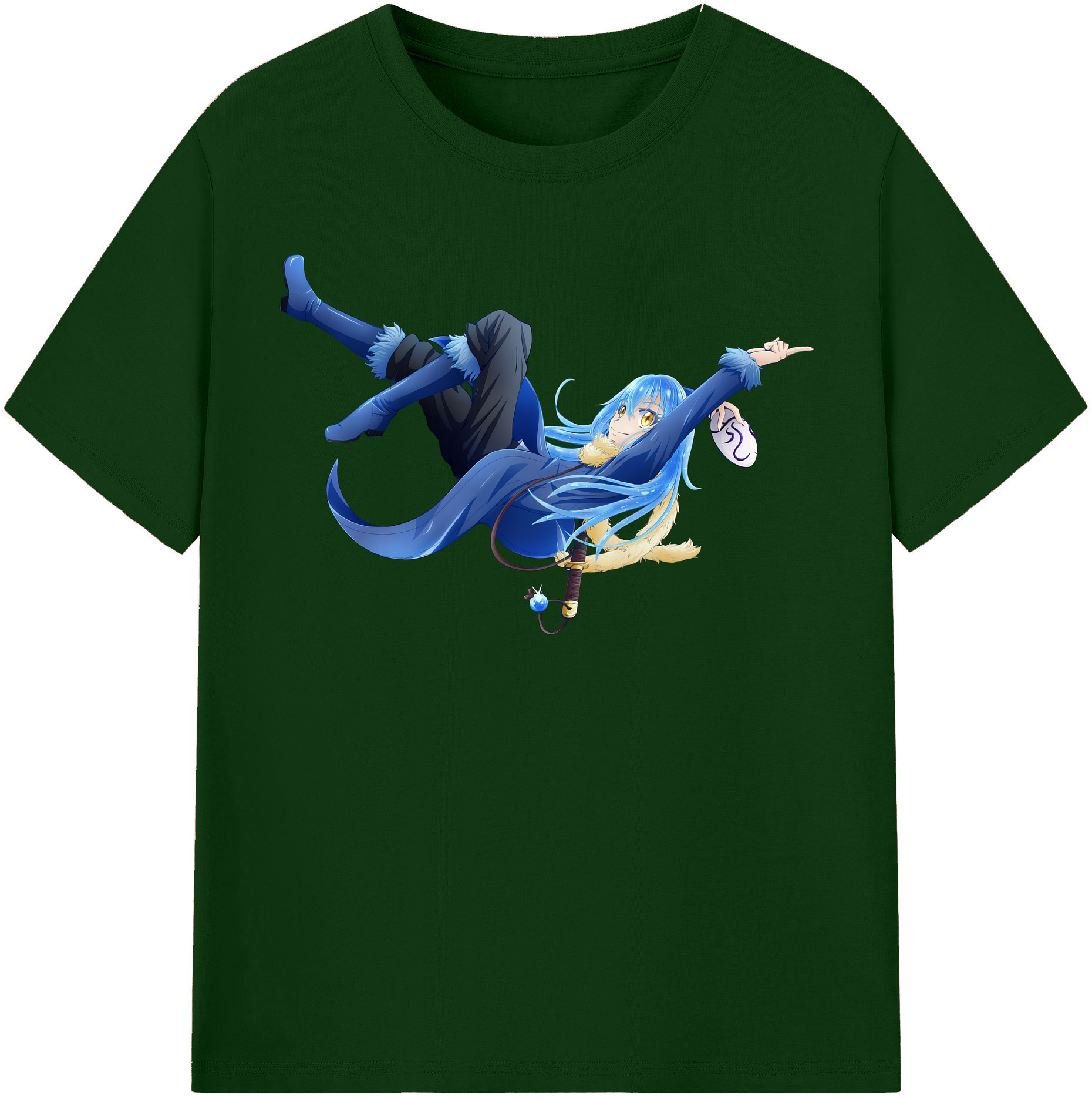 （画像用） 転スラ Regarding Reincarnated to Slime 綿100％半袖Tシャツ（フロントプリント）